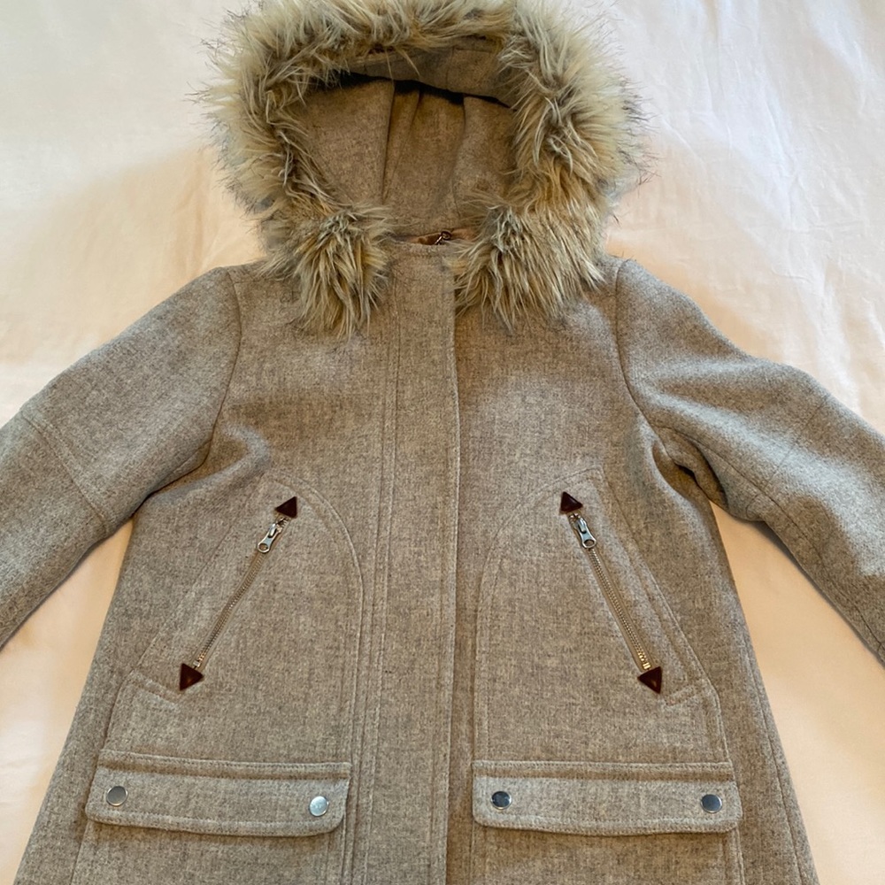 J Crew stadium cloth jacket (wool)